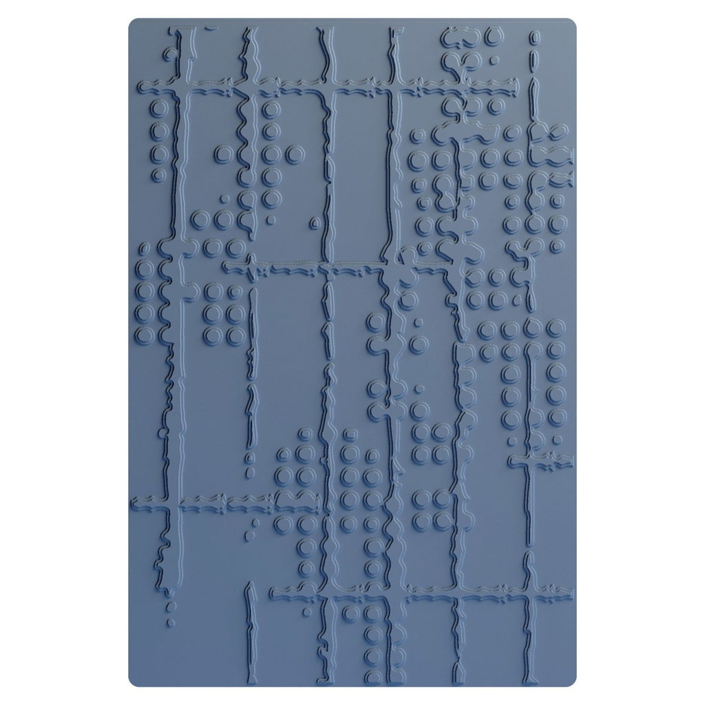 Sizzix • multi-level embossing folder dot matrix by seth apter
