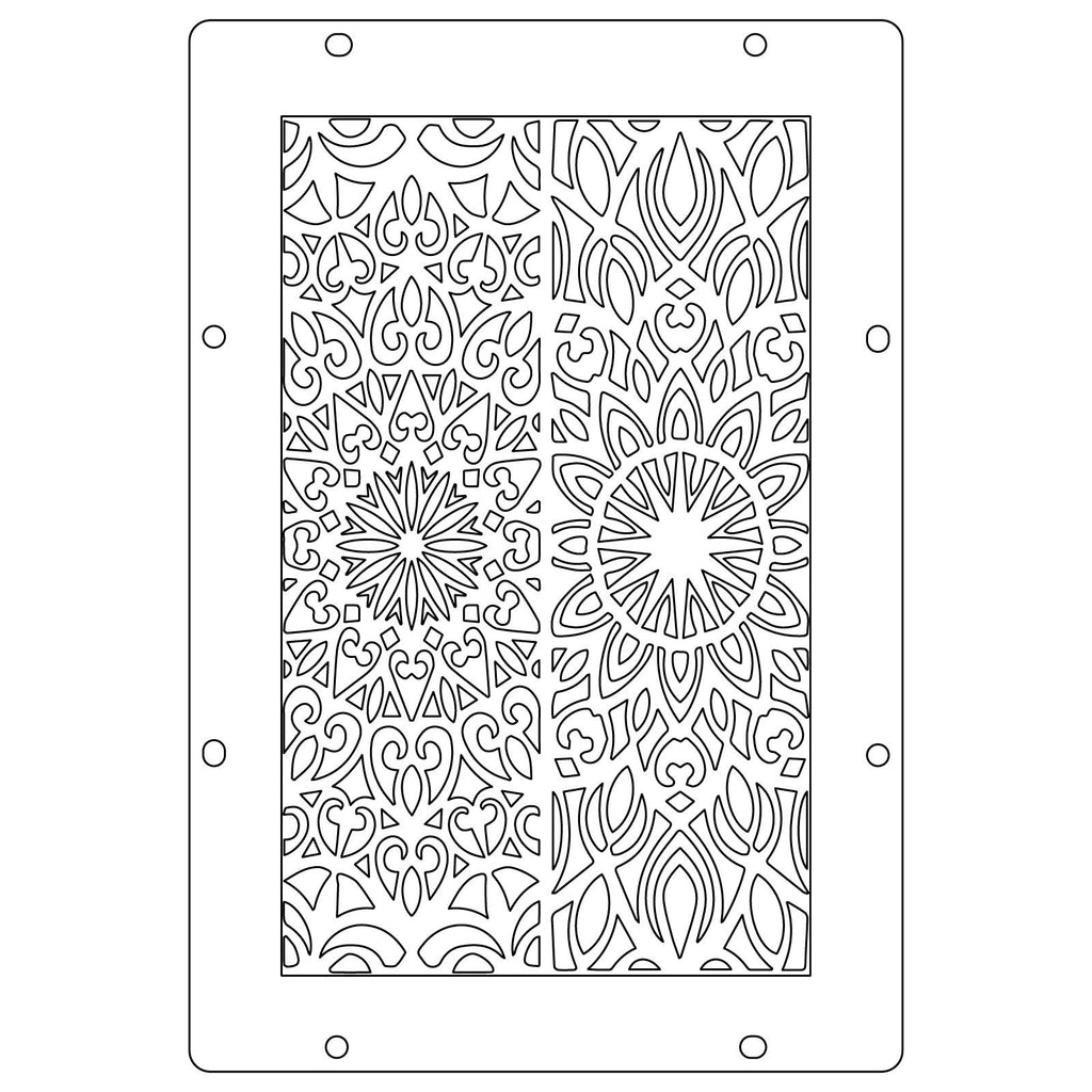 Sizzix • studio: a5 clear stamps 3pcs a5 stencils build it by mark montano