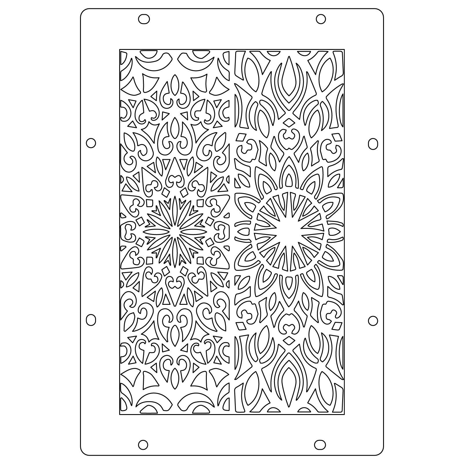 Sizzix • studio: a5 clear stamps 3pcs a5 stencils build it by mark montano