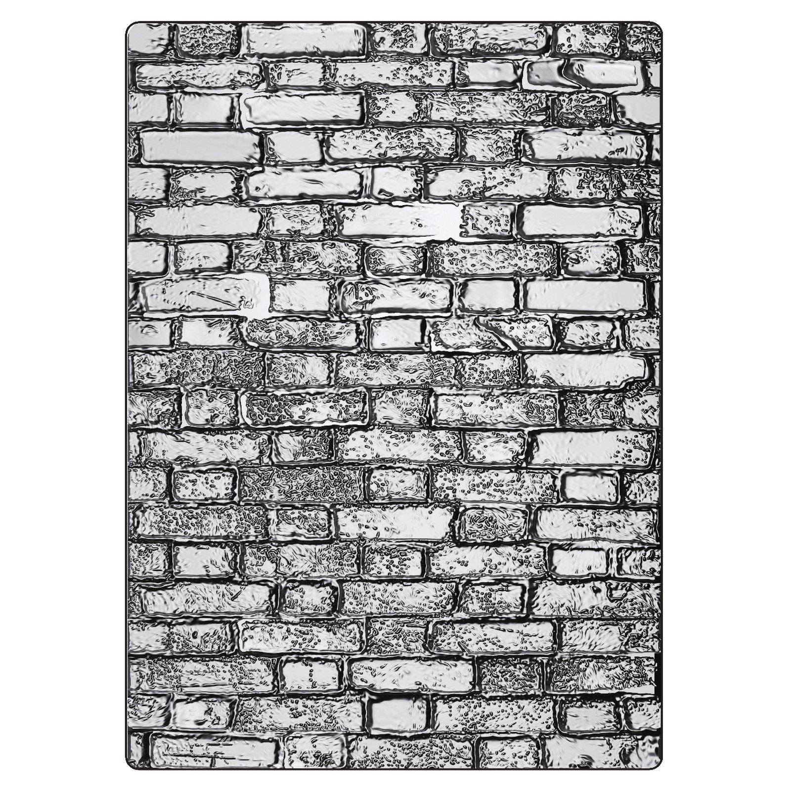 Sizzix • 3d texture fades embossing folder brickwork large a5 by tim holtz