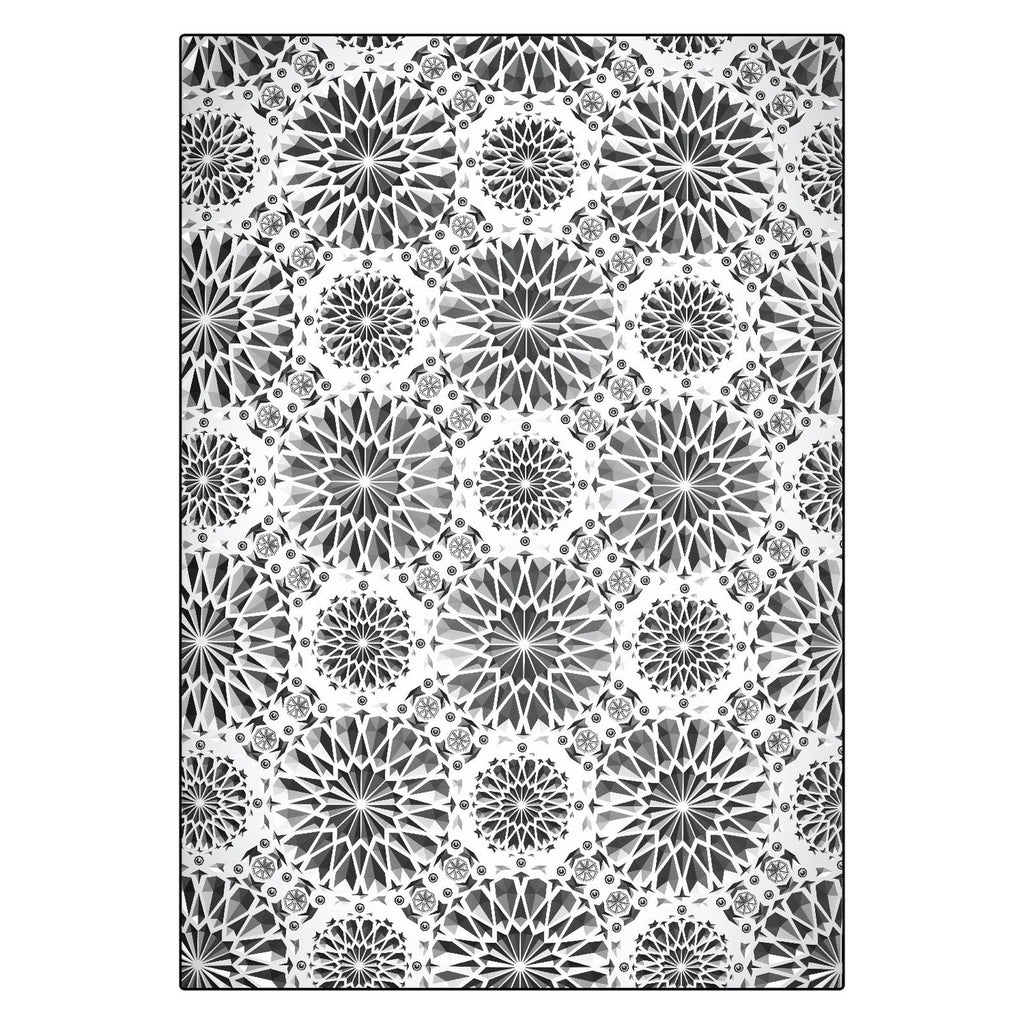 Sizzix • 3-d texture fades embossing folder kaleidoscope a5 by tim holtz