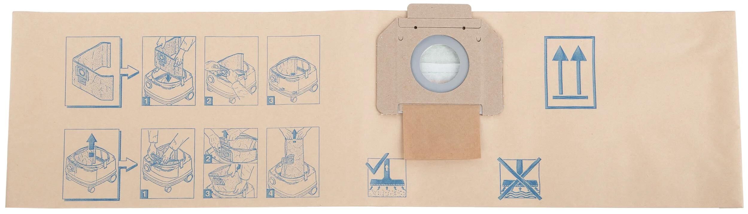 Nilfisk stofzuigerzak filter bag pack.a 5 pcs. f. sq450-11