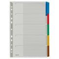 Tabbladen leitz grijs a4 160g m² gekleurde tabs