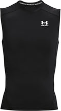 Under armour ua hg armour comp sl-blk heren sportshirt - zwart - wit m