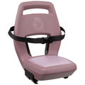 Qibbel Junior 6+ Rücksitz für Kinder mit Fußstützen, Gurt und Schutzplatte – rosa