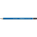 Houten potlood 4b blauw zwart staedtler mars lumograph 100
