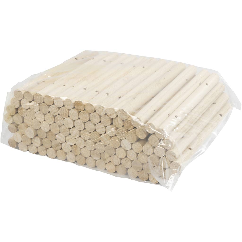 Creativ Company Holzstäbe für Untersetzer, 108 Stück.