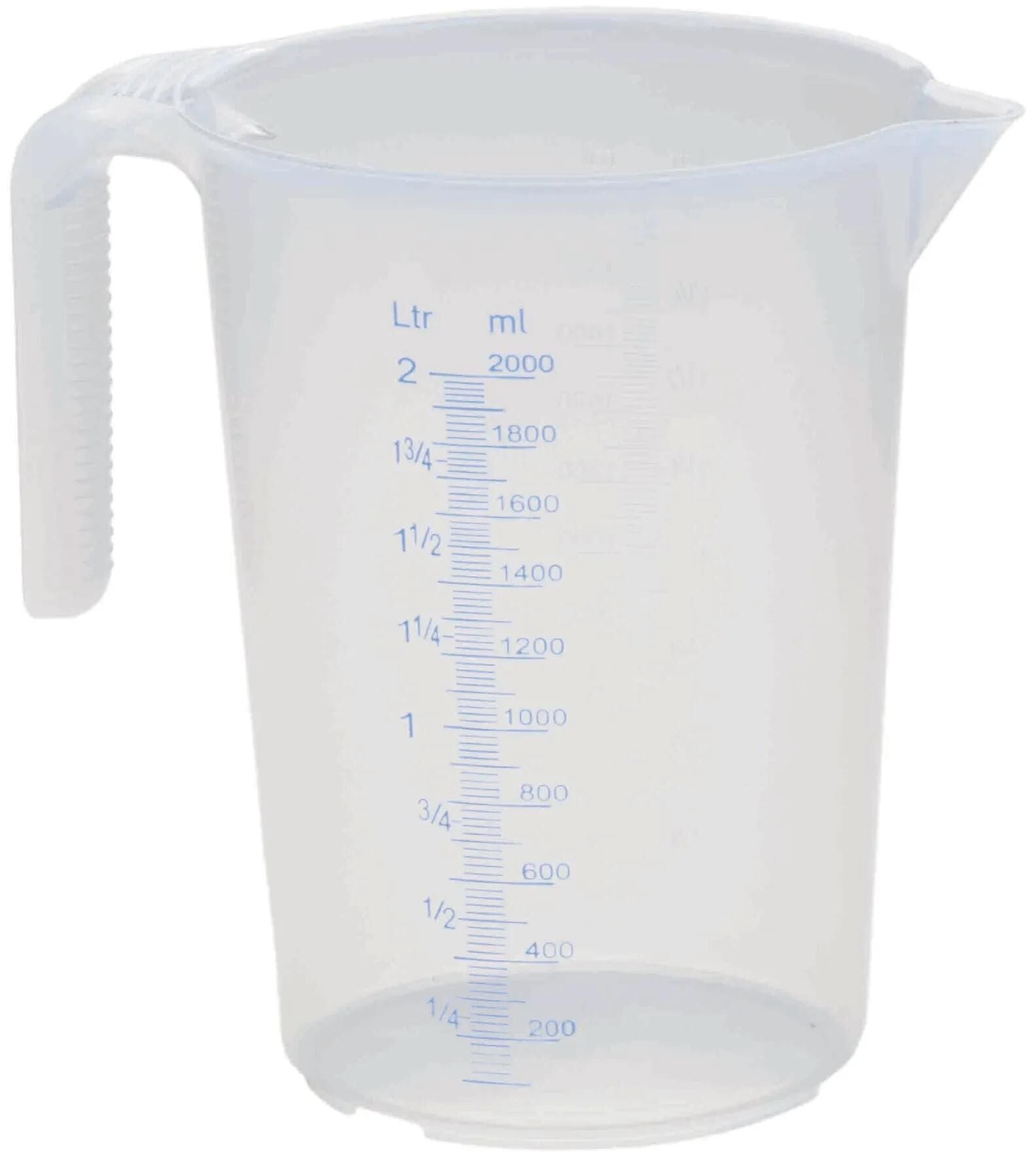 Südpfalzwerkstatt messbecher measuring cup 2 scales 2l transparent, stackable
