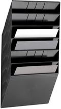 Durable folderhouder flexiboxx 6, 6 vakken, a4, liggend, zwart