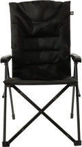 Travellife barletta camping vouwstoel cross black - rugleuning in 3 standen verstelbaar - water- en uv-bestendig - draagtas inbegrepen