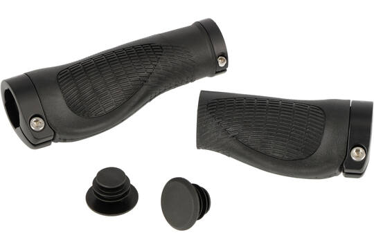 Trivio - Fahrradgriffe Nexus 128 95, ergonomisch, aus Gummi, mit Lock-On-Funktion, schwarz