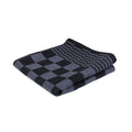 Wecoline weco theedoek geblokt zwart 70x70cm (6 stuks)