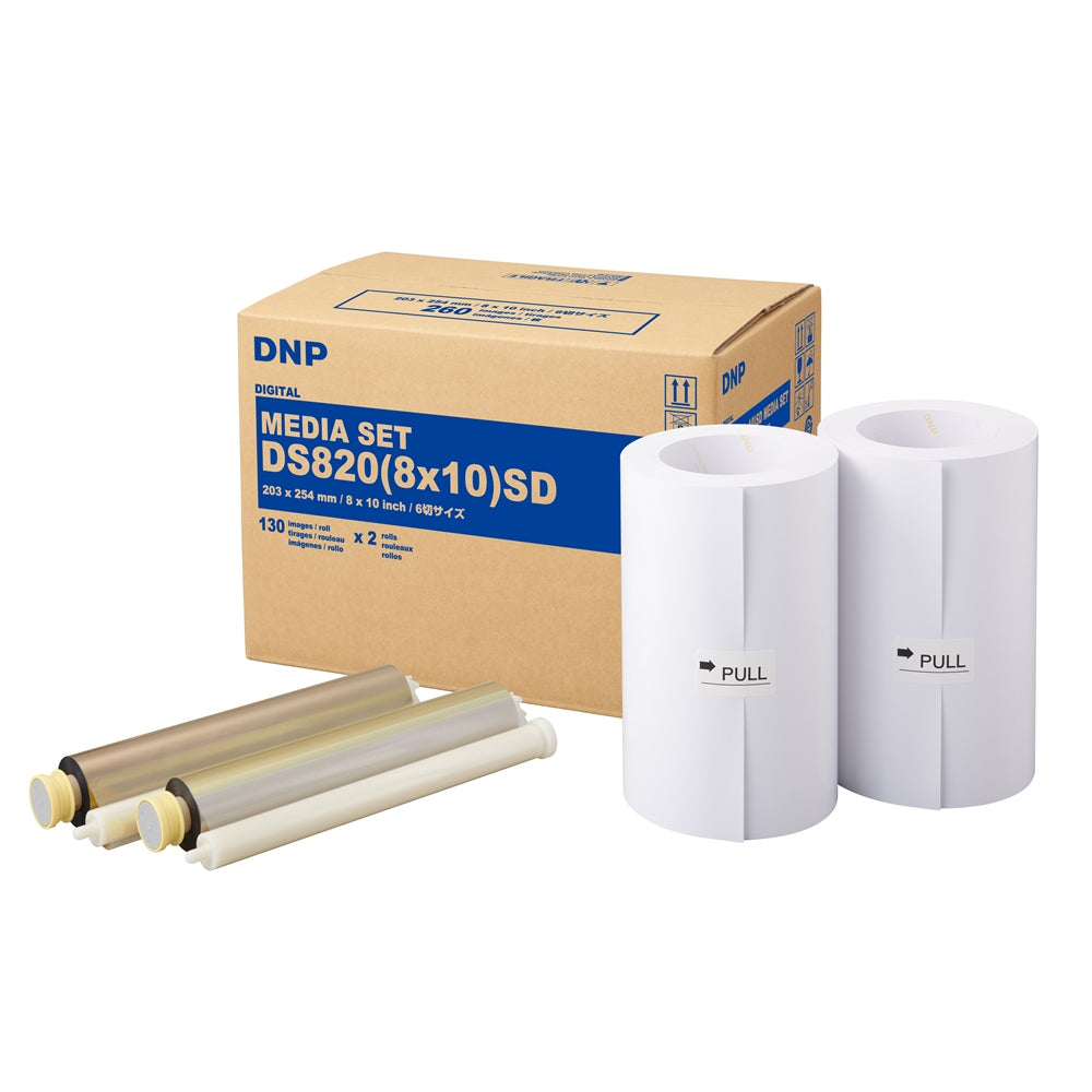 DNP Papier DM812820, 2 Rollen à 110 Stück, 20 x 30 mm, für DS820