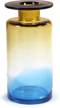 Serax - marie michielssen wind fire - vaas l - blauw amber - 18 ø - h 40cm - 6,50kg