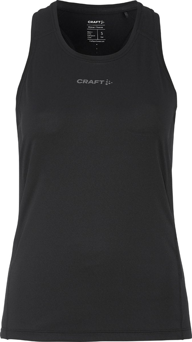 Craft adv essence singlet 2 w dames sportshirt - zwart l