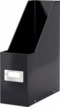 Leitz click store wow tijdschriftencassette - lectuurbak - 77% - gerecycled karton - 10.3 x 33 x 25.3 cm (bxhxd) - zwart