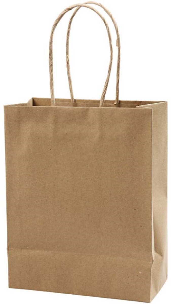 Creativ company https: www.cchobby.nl papieren-zakken-h-23-cm-b-18x9-cm-125-gr-bruin-10-stuk-1-doos