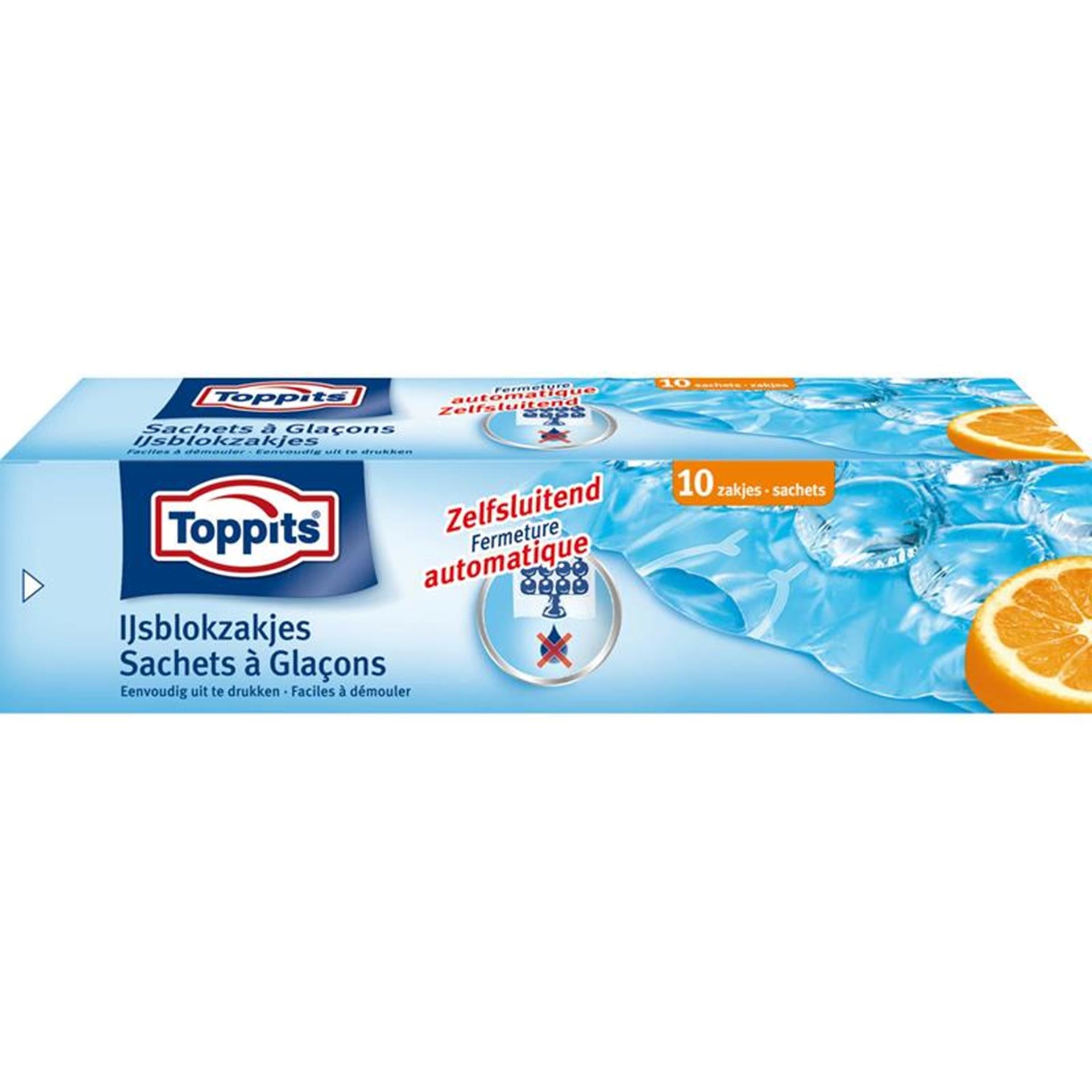 Toppits selbstschließende Eiswürfelbeutel