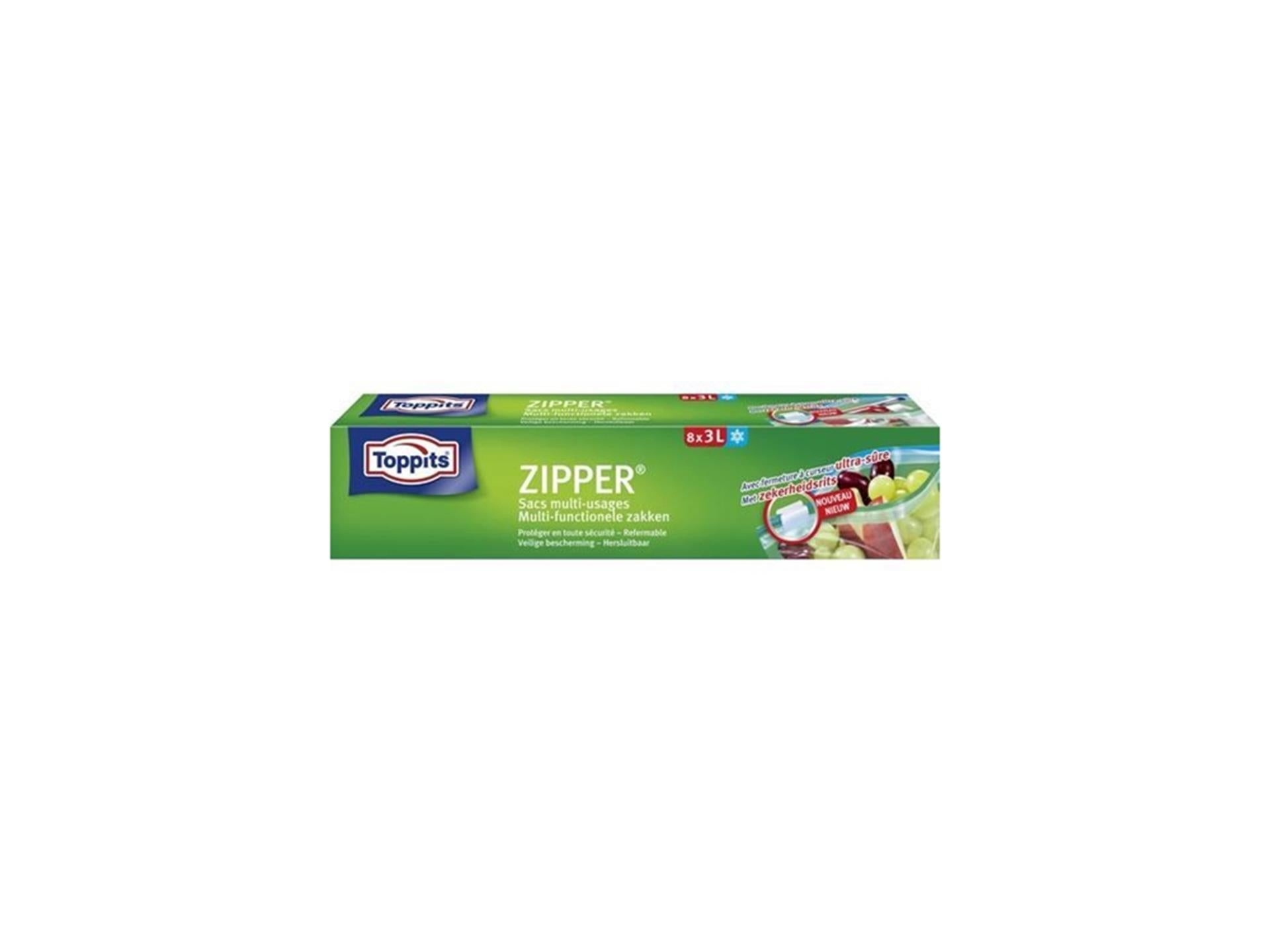 Toppits zipper zakken 3l