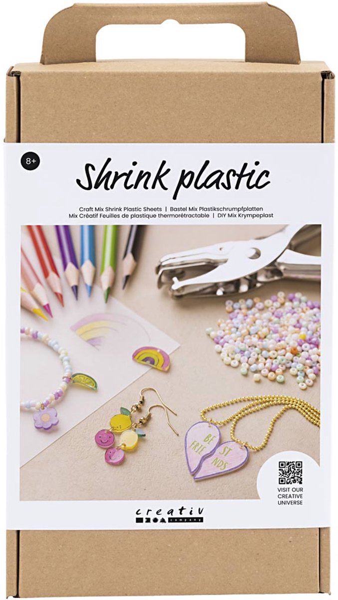 Creativ Company Kreative Schachteln mit Schrumpffolien für Schmuck