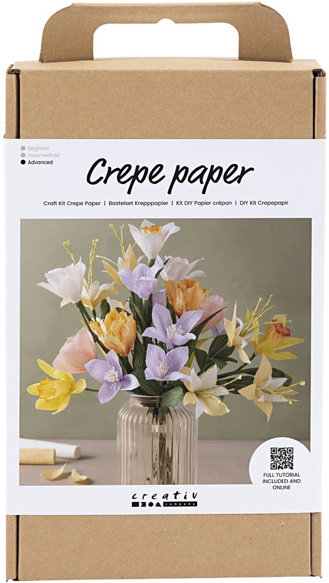 Creativ company hobbyset crepepapier bloemen maken
