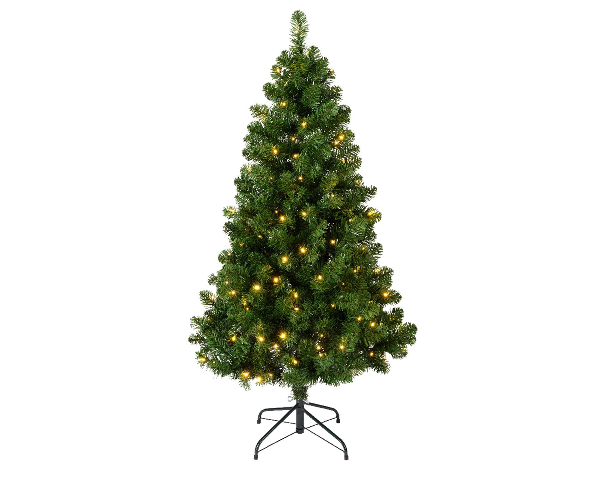 Everlands kunstkerstboom imperial pine 150cm hoog verlicht met 170 geintegreerde warmwitte led lampjes