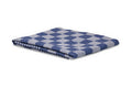 Wecoline theedoek geblokt blauw 70x70 cm (6 stuks)