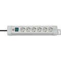 Brennenstuhl premium-line stekkerdoos 6-voudig lichtgrijs 3m h05vv-f 3g1,5