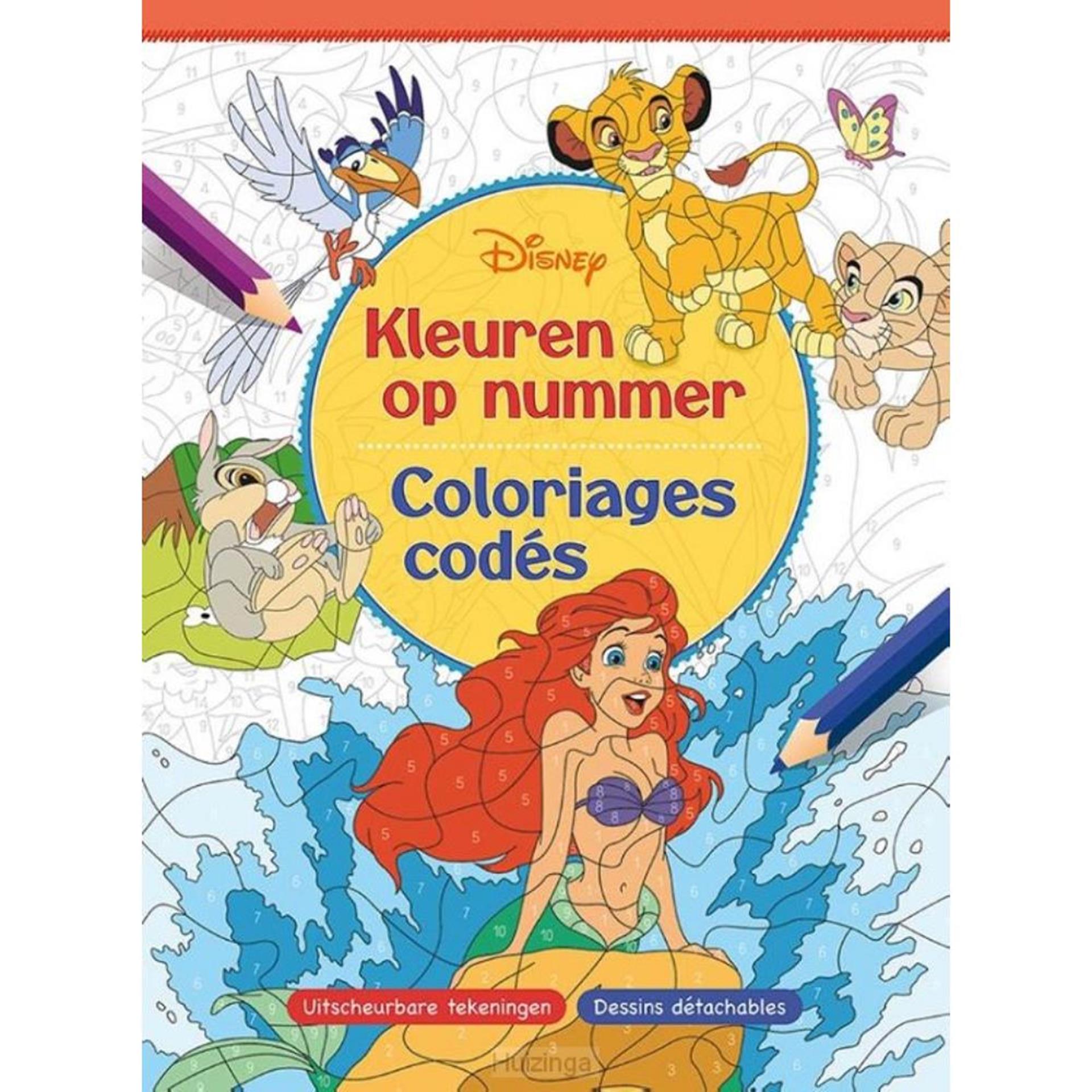 Deltas disney kleuren op nummer