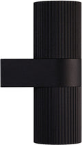 Nordlux kyklop ripple-wandlamp-2xgu10-zwart