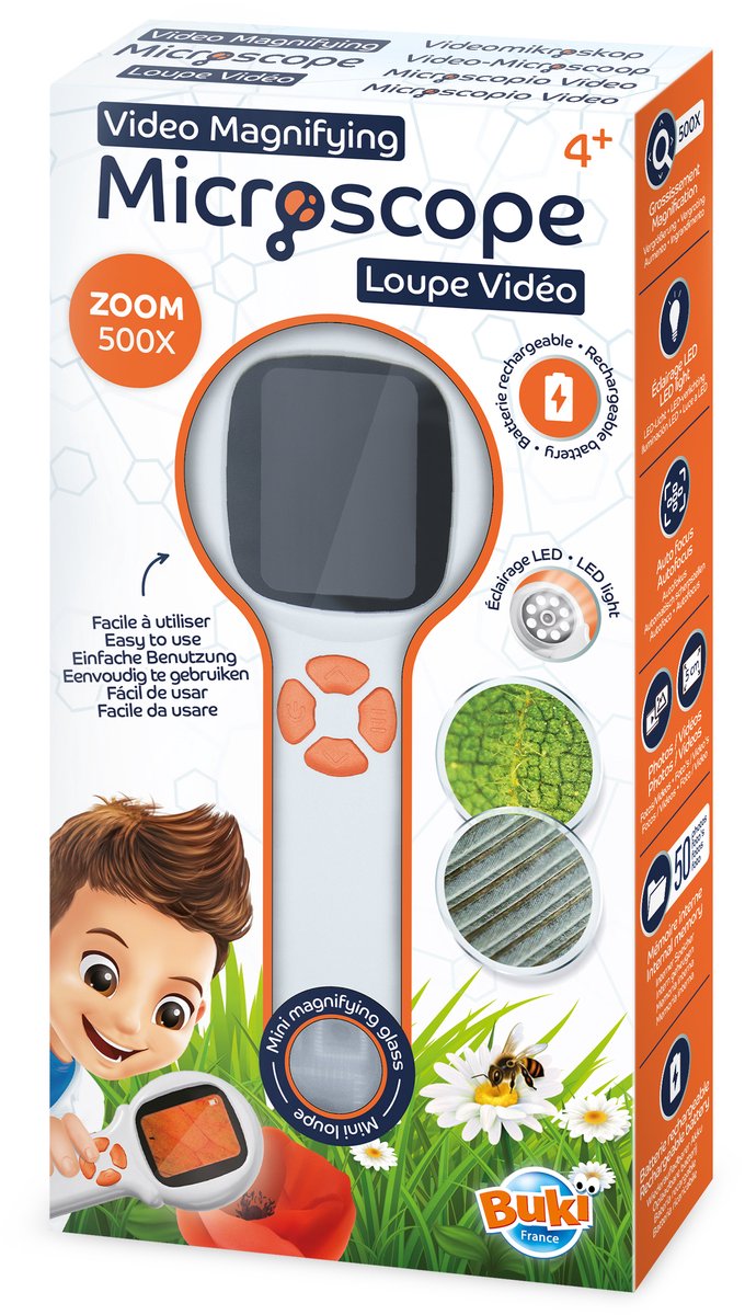Buki france buki - microscoop - videomicroscoop - handmicroscoop - 500x