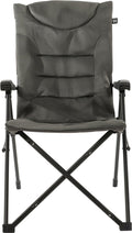 Travellife barletta cross campingstoel antraciet - ventilerende en weerbestendige airmesh bekleding - 120 kg draagvermogen - inclusief draagtas