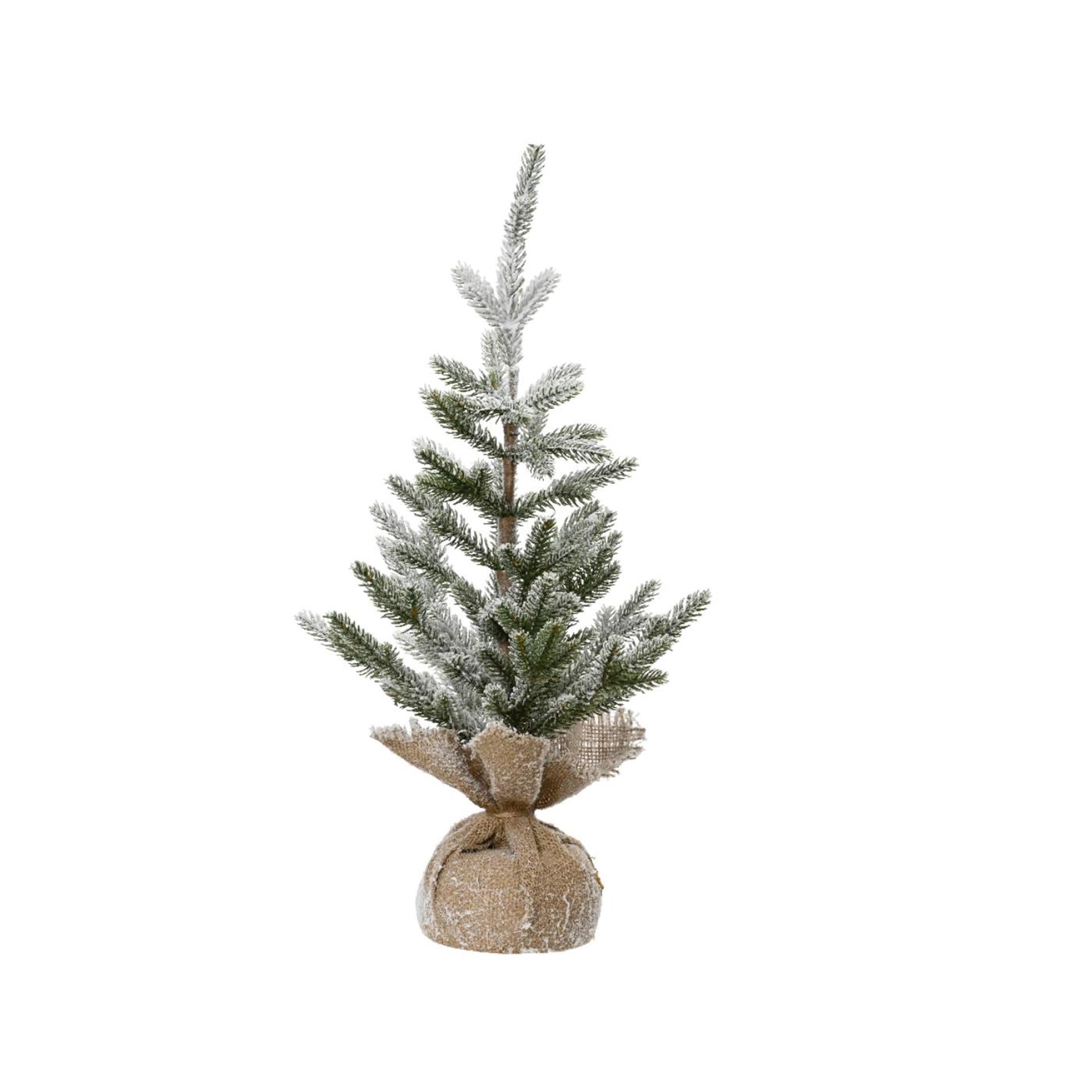 Decoris kunstkerstboom met sneeuw ø30xh60cm