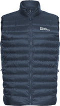 Jack wolfskin pilvi down vest m rds heren outdoorbodywarmer-midnight sky