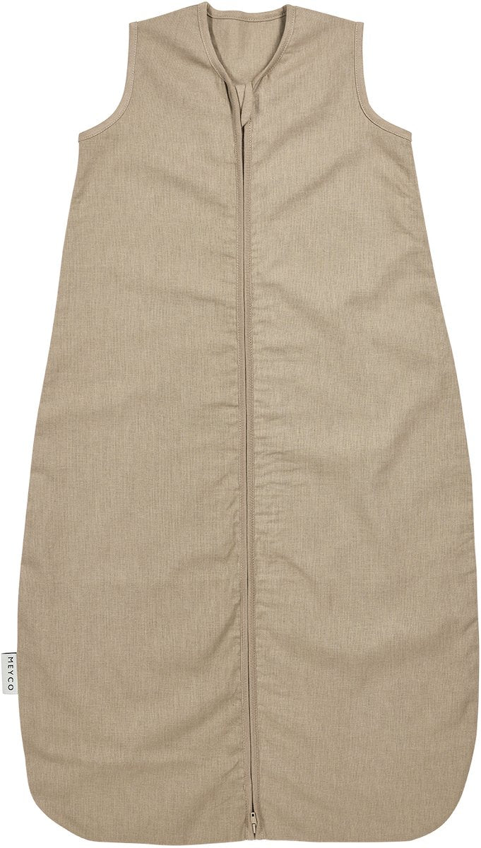 Meyco baby studio collection linnen baby slaapzak - taupe - 70cm - 0.5 tog
