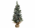 Everlands imperial pine mini kunstkerstboom 75cm met dennenappels en frosted look