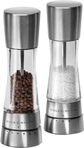 Cole mason derwent peper- en zoutmolen cadeauset – 19 cm – acryl rvs – precision maalwerk