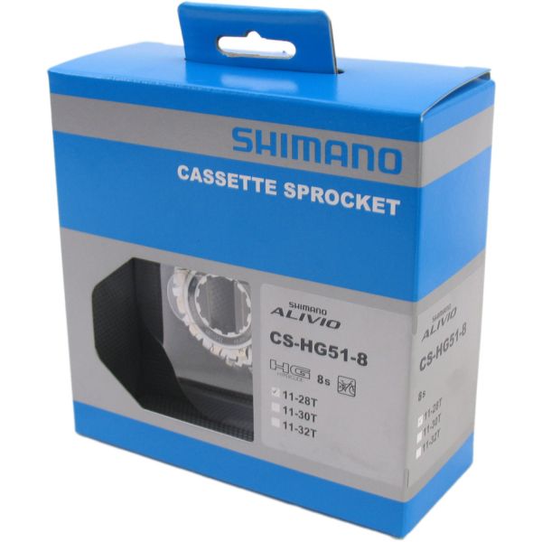 Kassette 8-fach Shimano Alivio HG51 11-28T