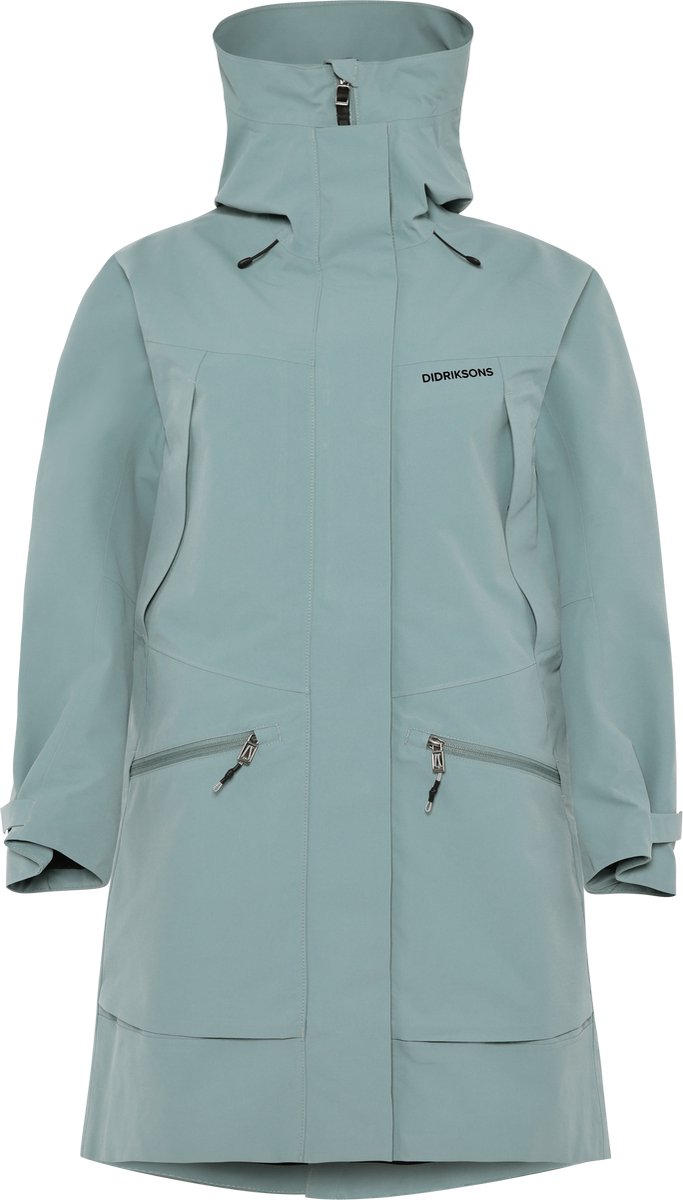 Didriksons ilma wns parka 8 dames outdoorjas - factory blue 40