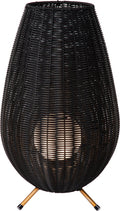 Lucide colin ip44 - oplaadbare tafellamp binnen buiten - accu batterij - led 3 stepdim - 1x3w 3000k - ip44 - zwart