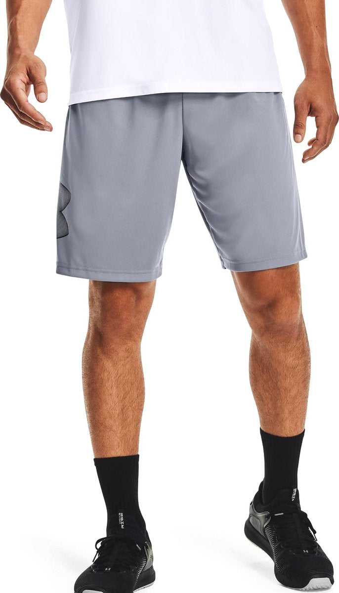 Under armour ua tech graphic short-gry heren sportbroek - steel - zwart xl