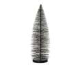 Decoris beeld kerstboom zwart met goud 20cm