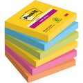 Post-it super sticky notes carnival, 90 vel, ft 76 x 76 mm, pak van 6 blokken