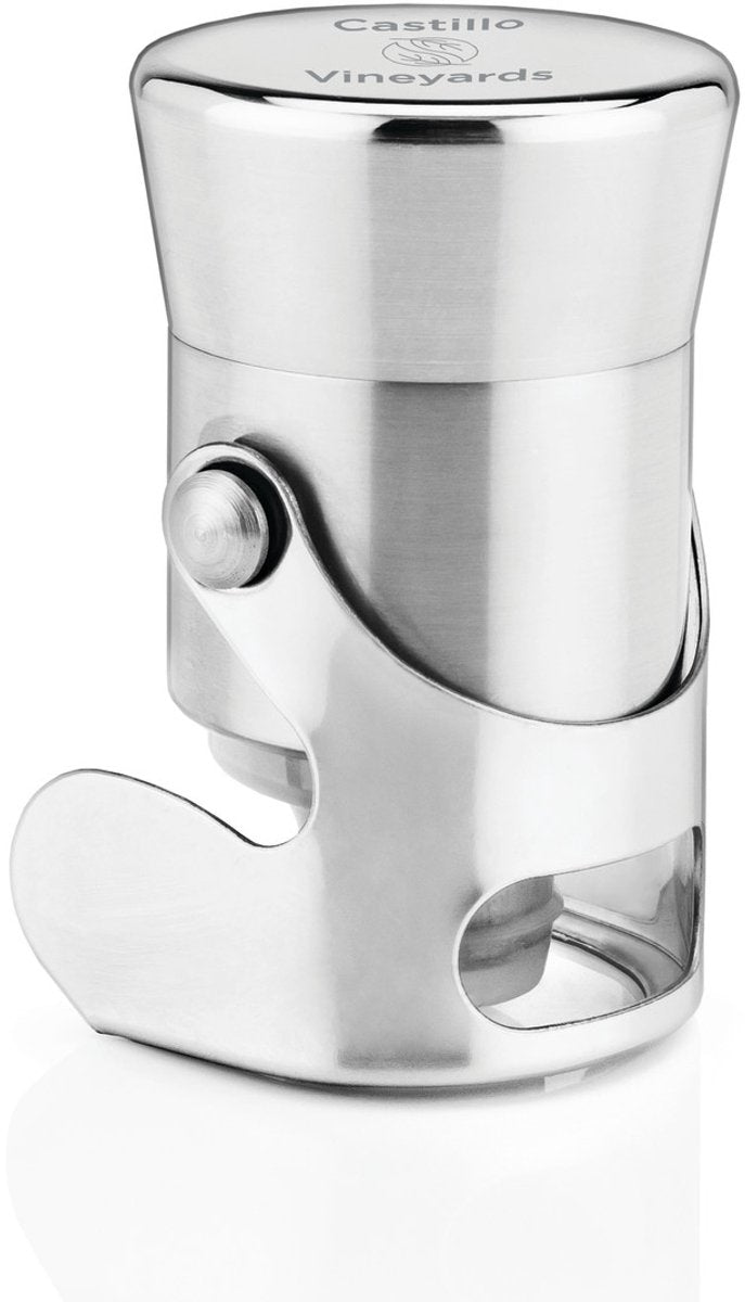 Viski champagnestopper - roestvrijstaal - silverplated