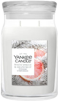 Yankee candle - white spruce grapefruit large jar geurkaars - tot 90 branduren