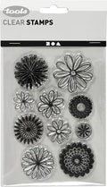 Creativ company silicone stempels bloemen, 1 vel