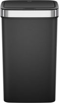 Eko - hana deluxe sensor bin 50 liter - premium resin rvs - zwart - prullenbak