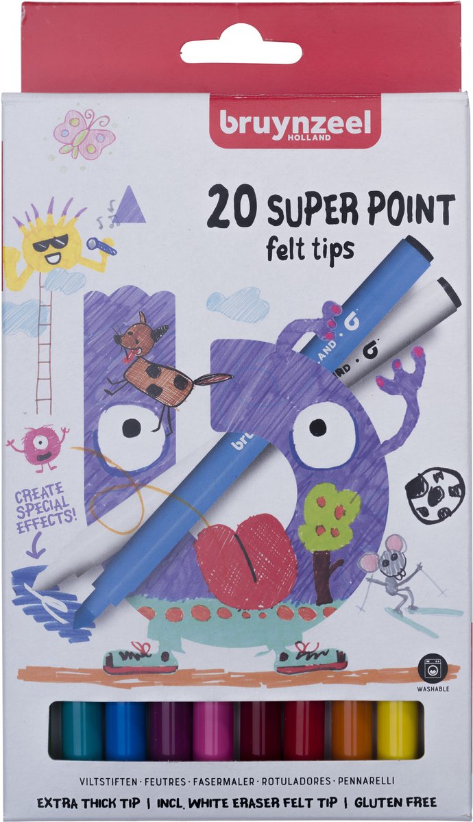 Bruynzeel • Superpoint-Filzstiftset für Kinder