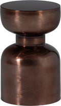 Woood frits bijzettafel - metaal - brons - 47x30x30