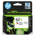 Inktcartridge hp c2p07ae nr62xl cyaan magenta geel